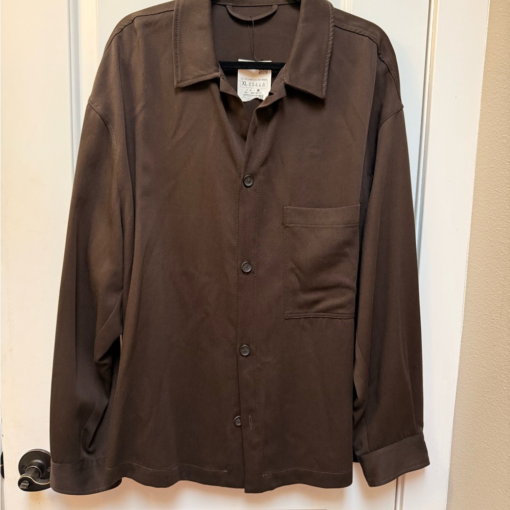 Zara Dark Brown over Shirt